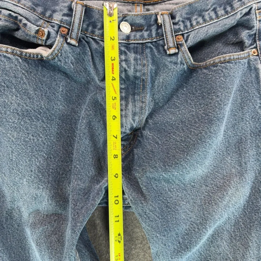 Levi's 501 Vintage Medium Wash Straight Leg Jeans 33x34
